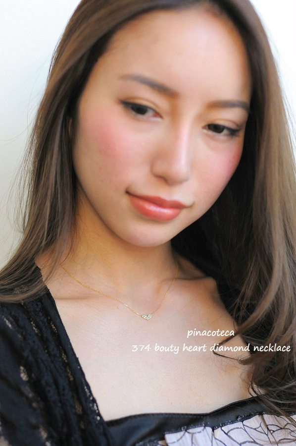 pinacoteca 374 Bounty Heart Diamond Necklace K18,ハート ダイヤモンド 華奢ネックレス 18金,ピナコテーカ