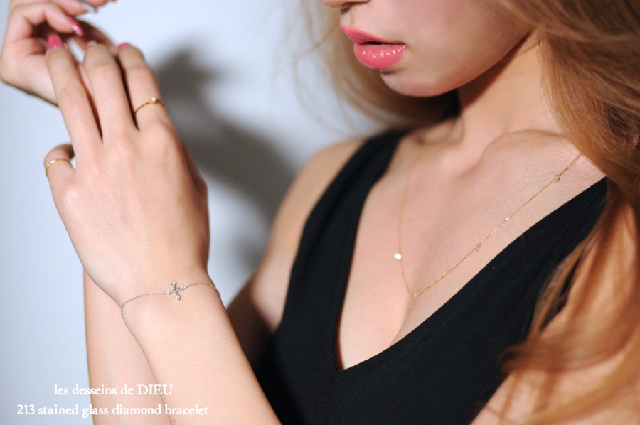 レデッサンドゥデュー 213 ステンド グラス ダイヤモンド ブレスレット 18金,les desseins de DIEU Stained Glass Diamond Bracelet K18