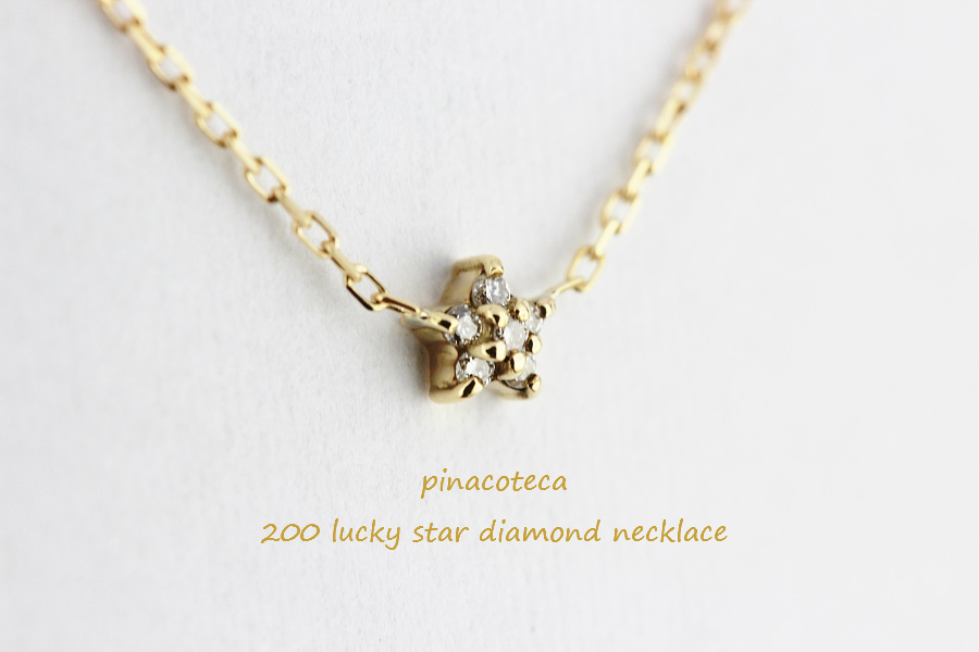 pinacoteca 200 Lucky Star Diamond Necklace,ピナコテーカ,ラッキー スター ダイヤ ネックレス,華奢 ダイヤ ネックレス